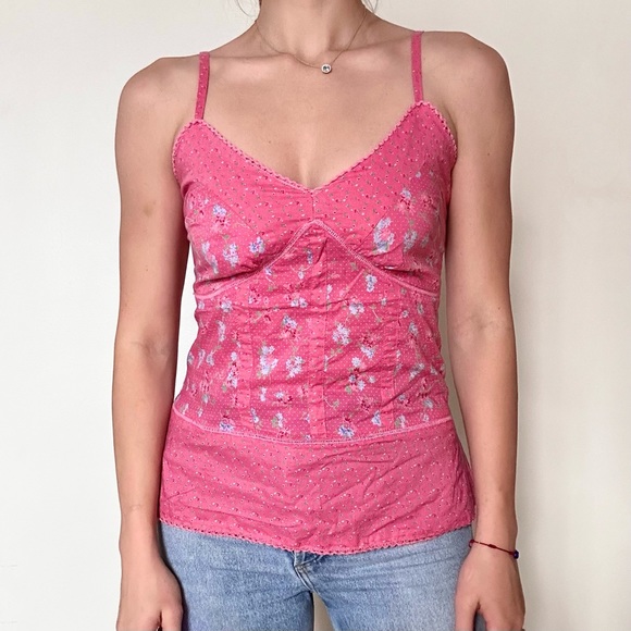 Free People Tops - ✨ vintage Y2k floral boho cami top